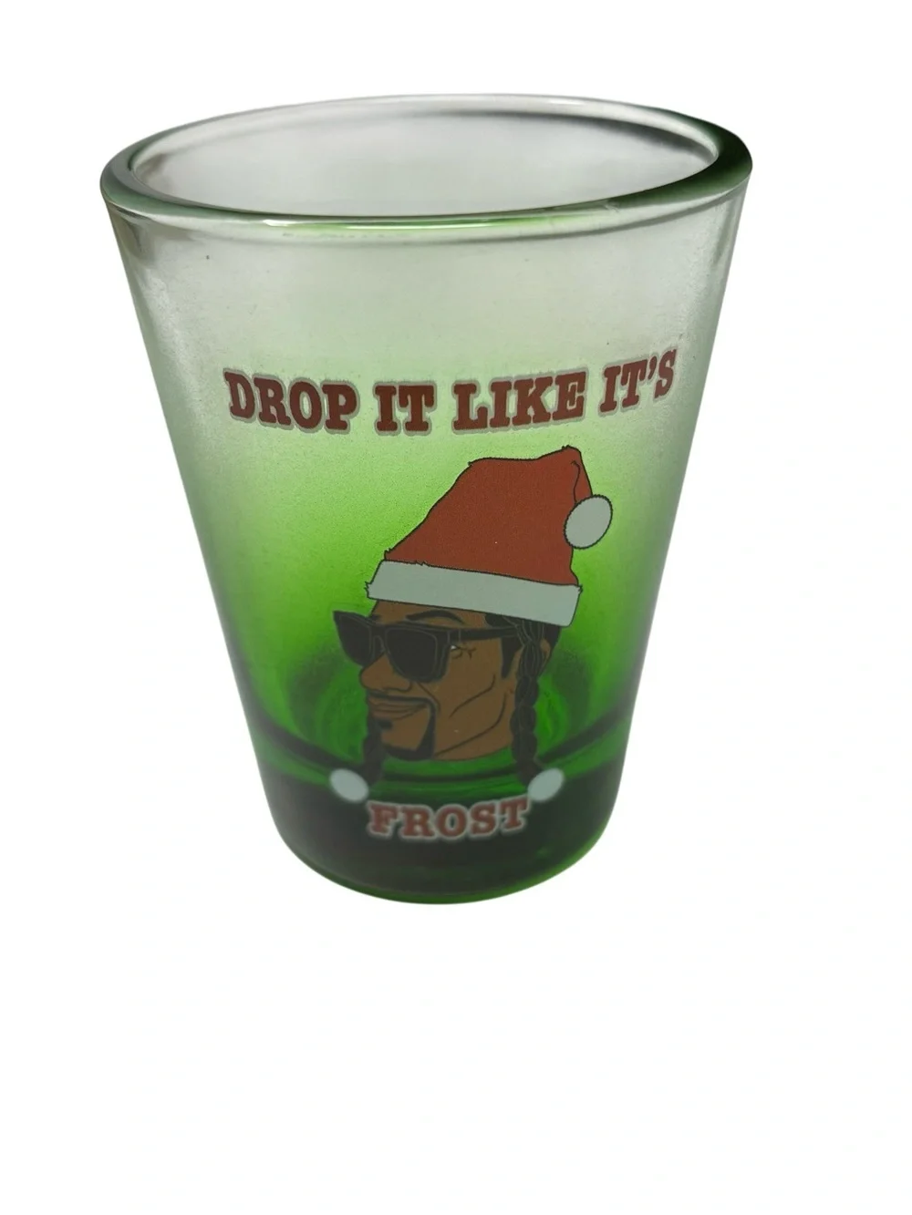 Snoop Dogg Snoop on the Stoop Set Of Four Christmas Shot Glasses 1.8 FL OZ